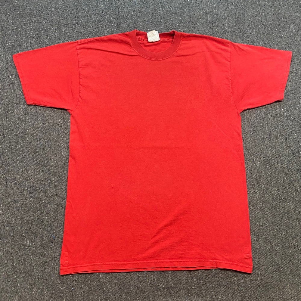 Discus Athletic TShirt Sz XL Mens Red Skater Grunge 90s Blank Crew Neck Tee